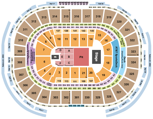 TD Garden Niall Horan Seating Chart